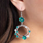 Wreathed Waikiki - Green - Paparazzi Earring Image