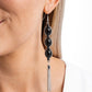 Fringe Fuel - Black - Paparazzi Earring Image