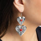 Rustic Repetition - Red - Paparazzi Earring Image