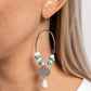 Suspended Santa Fe - White - Paparazzi Earring Image