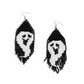 Spooky Strands - Black - Paparazzi Earring Image