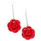 Saccharine Sprig - Red - Paparazzi Earring Image
