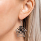 Spiderweb Statement - Black - Paparazzi Earring Image