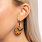 Vampire Bats - Orange - Paparazzi Earring Image