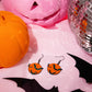Vampire Bats - Orange - Paparazzi Earring Image