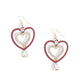 Soft and Sweet - Red - Paparazzi Earring Image