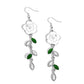 Lattice Lure - White - Paparazzi Earring Image