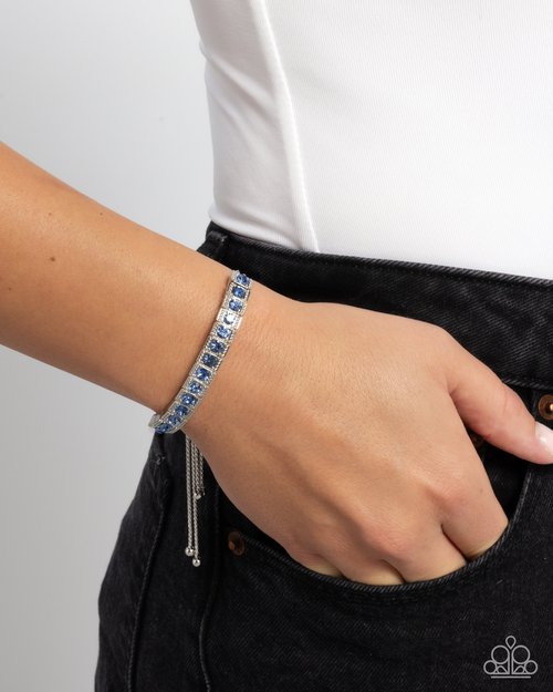 Dancing Decade - Blue - Paparazzi Bracelet Image