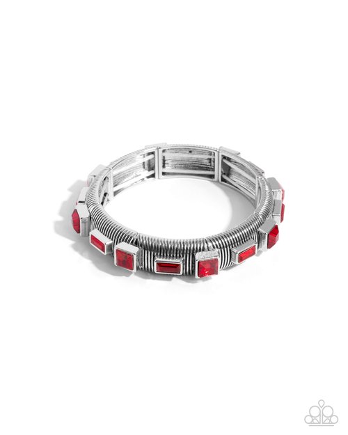 Inevitable Industry - Red - Paparazzi Bracelet Image