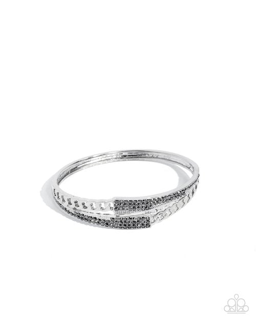 Braided Beginning - Silver - Paparazzi Bracelet Image