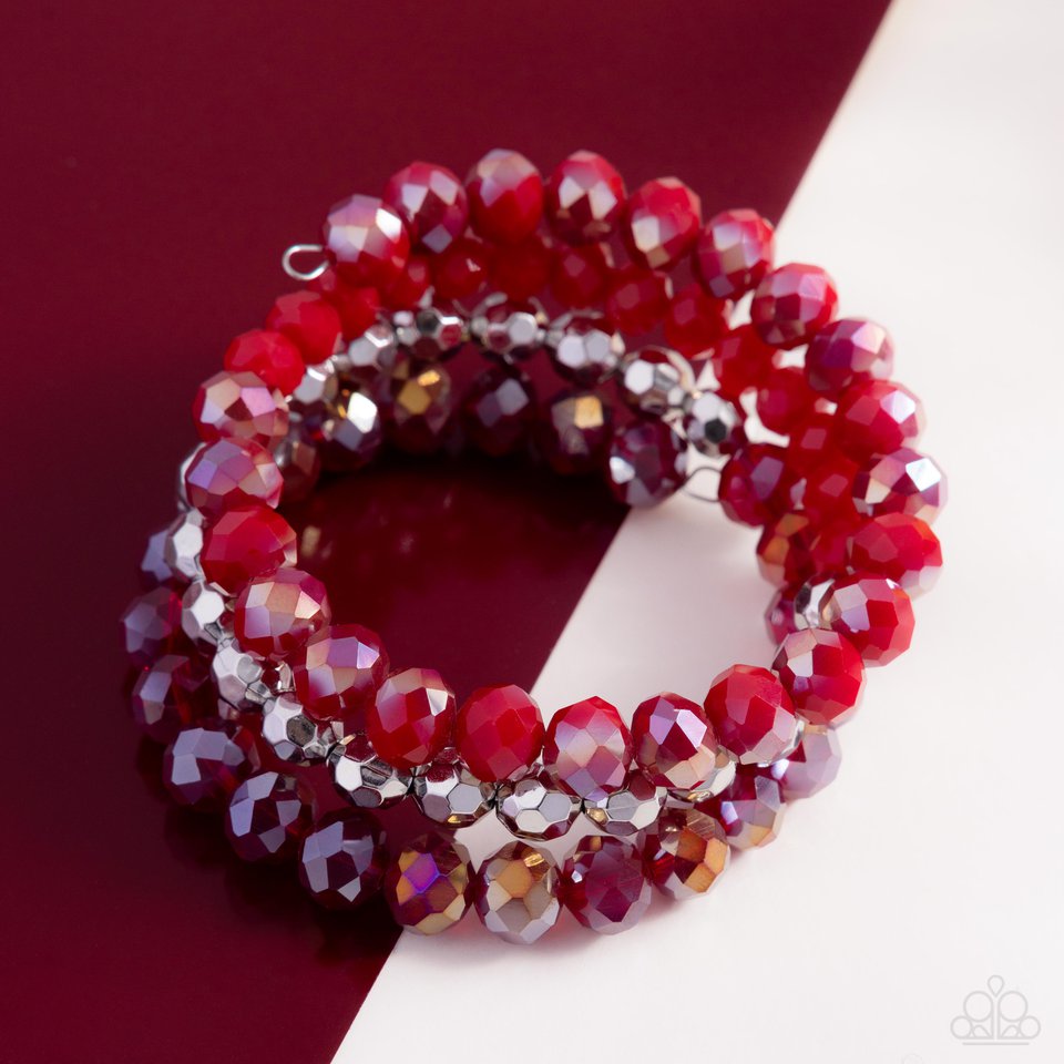 Memorable Makeover - Red - Paparazzi Bracelet Image