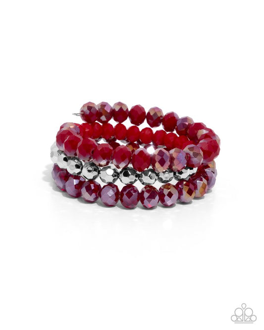 Memorable Makeover - Red - Paparazzi Bracelet Image