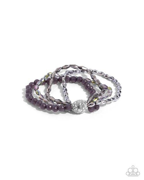 Beaded Boundary - Silver - Paparazzi Bracelet Image