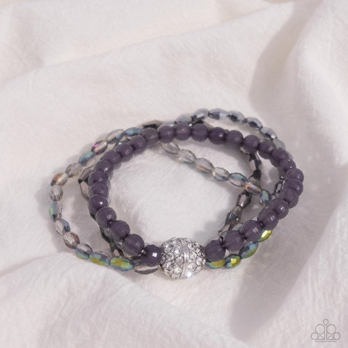 Beaded Boundary - Silver - Paparazzi Bracelet Image