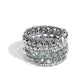 Stacked Surprise - Silver - Paparazzi Bracelet Image