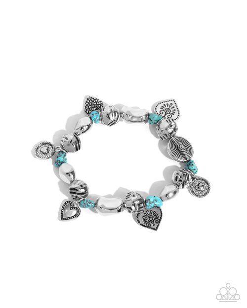 Rustic Rampage - Blue - Paparazzi Bracelet Image