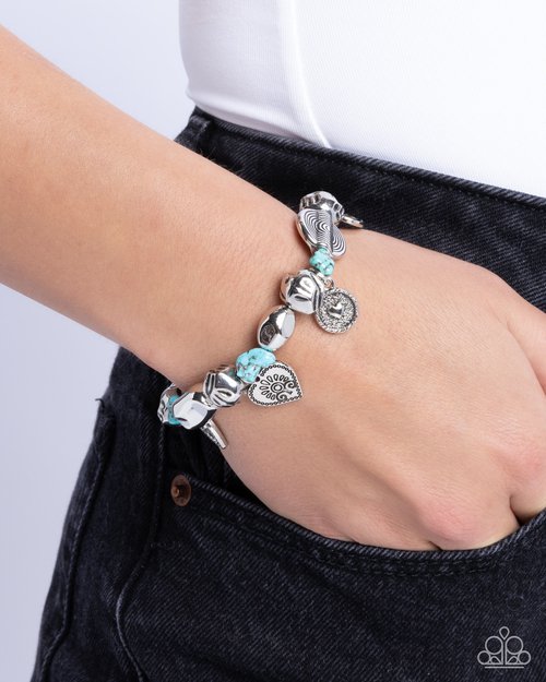 Rustic Rampage - Blue - Paparazzi Bracelet Image