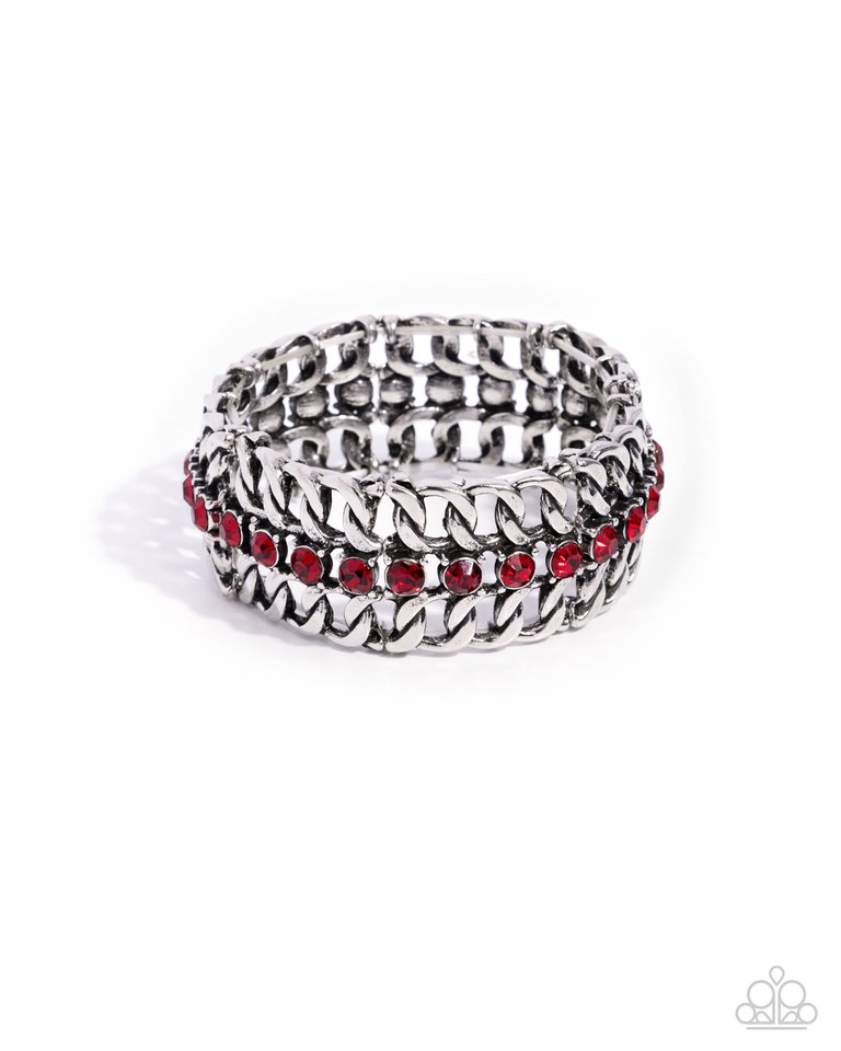 Secure Shimmer - Red - Paparazzi Bracelet Image