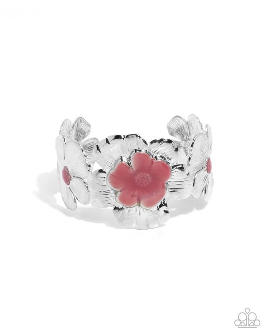 Floral Foundation - Pink - Paparazzi Bracelet Image