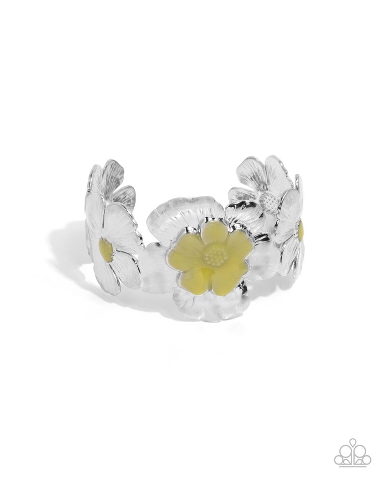 Floral Foundation - Yellow - Paparazzi Bracelet Image