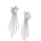 Punk Rock - White - Paparazzi Earring Image