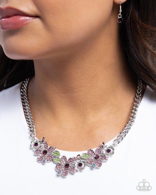 Guiding Garden - Purple - Paparazzi Necklace Image
