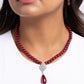 Eternal Elegance - Red - Paparazzi Necklace Image