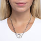 Tilted Tutor - White - Paparazzi Necklace Image