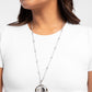 Hammered Hotline - Silver - Paparazzi Necklace Image
