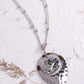 Hammered Hotline - Silver - Paparazzi Necklace Image