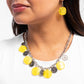 Worthwhile Wheels - Yellow - Paparazzi Necklace Image