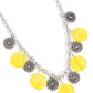 Worthwhile Wheels - Yellow - Paparazzi Necklace Image