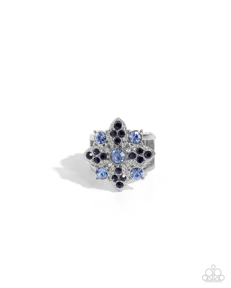 Floral Forte - Blue - Paparazzi Ring Image