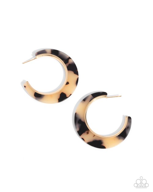 Patterned Promotion - Brown - Paparazzi Earring Image