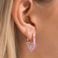 Padlocked Promise - Pink - Paparazzi Earring Image