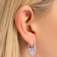 Padlocked Promise - Purple - Paparazzi Earring Image