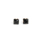 Squared Soprano - Black - Paparazzi Earring Image