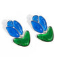 Tulip Triumph - Blue - Paparazzi Earring Image