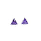 Triangular Twinkle - Purple - Paparazzi Earring Image