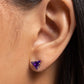Triangular Twinkle - Purple - Paparazzi Earring Image