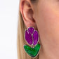 Tulip Triumph - Purple - Paparazzi Earring Image