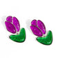 Tulip Triumph - Purple - Paparazzi Earring Image