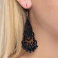 Opera Stage - Black - Paparazzi Earring Image