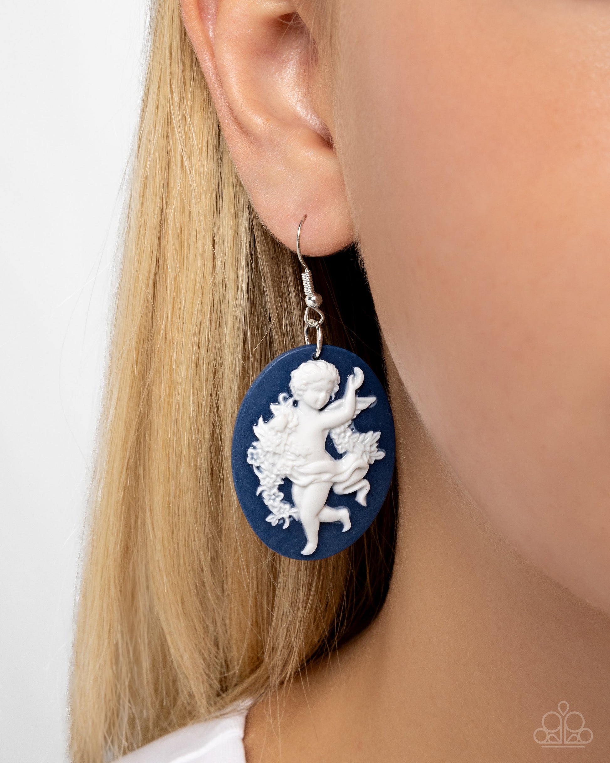 Vintage Verdict - Blue - Paparazzi Earring Image