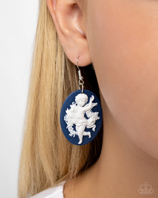 Vintage Verdict - Blue - Paparazzi Earring Image