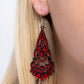 Opera Stage - Red - Paparazzi Earring Image