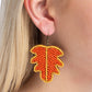 The FROND Page - Orange - Paparazzi Earring Image