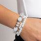 Flashy Frugality - White - Paparazzi Bracelet Image