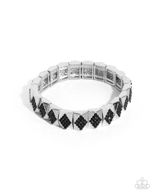 Ornate Outline - Black - Paparazzi Bracelet Image