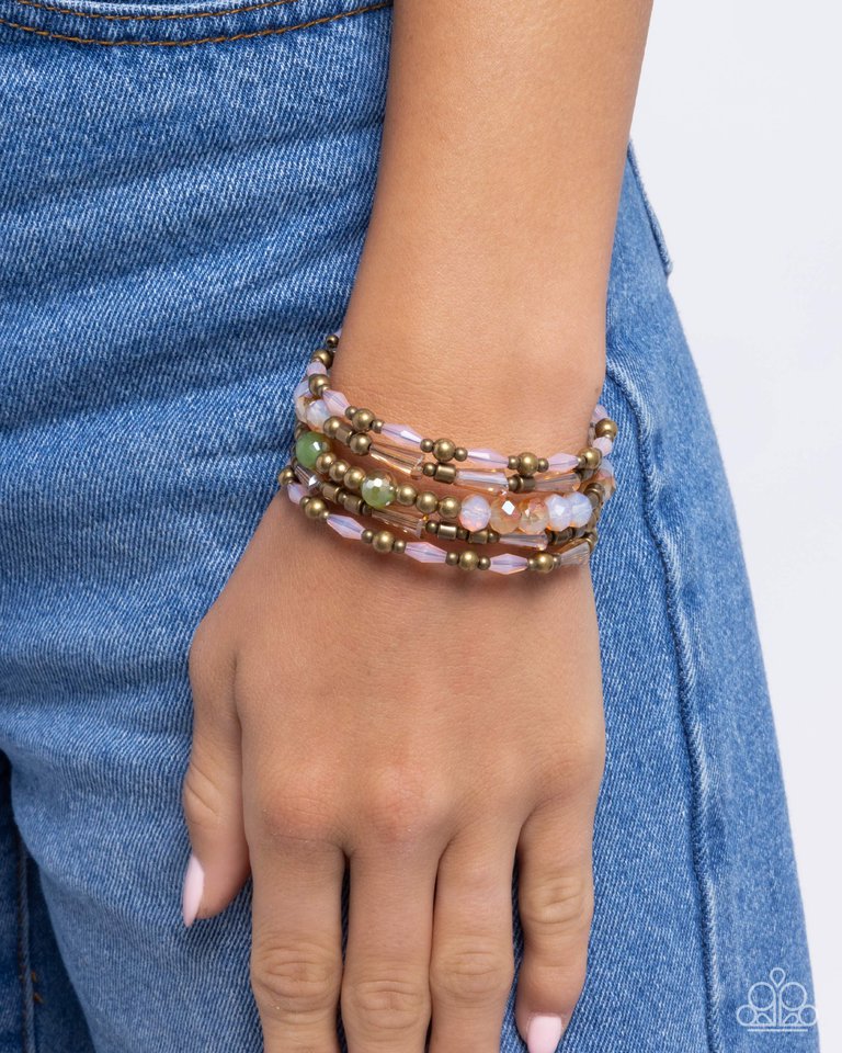 Seasoned Stack - Brass - Paparazzi Bracelet Image